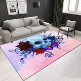 Creative Design Crystal Velvet Area Rug Abstract Painted Rug Living Room Rectangle Carpet