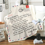Interesting Gifts Soft Letter Pattern Throw Blanket Creative Gift Wrapping Blanket on Bed/Sofa Warm and Cosy Easy to Clean (customizable)