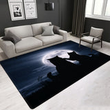 Animal Pattern Multiple Style Design Crystal Velvet Area Rug Center Carpet Leopard/Tiger/Lion/Peacock Carpet