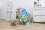 Machine Washable New Arrival for Panda Pattern/Dinosaur Pattern Kids Soft Design Throw Blanket