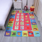 ABC Kids Rugs Educational ABC Rugs for Kids Playroom and Classroom, Soft and Premium Kids Play Rugs ABC Alphabet, Numbers and Shapes Kids ABC Rug Nursery Rug