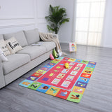 ABC Kids Rugs Educational ABC Rugs for Kids Playroom and Classroom, Soft and Premium Kids Play Rugs ABC Alphabet, Numbers and Shapes Kids ABC Rug Nursery Rug