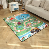 Kids Floor Rug Bedroom Playroom Colorful Play & Learning Dinosaur/Game/Map Fun Carpet (customizable)