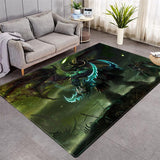 3D Movie Scenes Cartoon Character Game Pattern Area Rug Crystal Velvet Rectangle Carpet