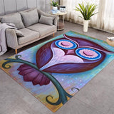 Cartoon Pattern Creative Design Various Size Crystal Velvet Area Rug Rectangle Carpet