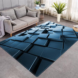 3D Cube Pattern More Design Colorful Multi-size Crystal Velvet Area Rug Center Carpet