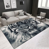 3D Printing Animal Pattern Crystal Velvet Living Room Area Rug Rectangle Carpet