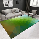 3D Geometric Pattern Colorful Multi-size Crystal Velvet Area Rug Center Carpet