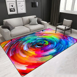 Creative 3D Abstract Pattern Various Size Crystal Velvet Area Rug Living Room Rectangle Carpet