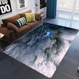 3D Cloud Pattern Various Size Crystal Velvet Area Rug Rectangle Carpet