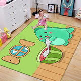 Kids Room Cartoon Rug Playroom Game/Map Anti-skid Rectangle Carpet (customizable)