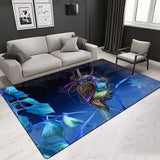 Cartoon Pattern Creative Design Various Size Crystal Velvet Area Rug Rectangle Carpet