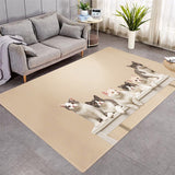 Cat Kitty Pattern More Design Crystal Velvet Area Rug Rectangle Carpet