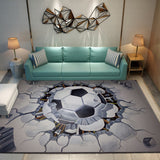 Creative Design Crystal Velvet Area Rug Living Room Rectangle Carpet