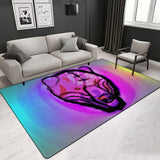 Cartoon Pattern Creative Design Various Size Crystal Velvet Area Rug Rectangle Carpet