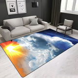 Cloud Pattern More Design Crystal Velvet Area Rug Living Room Rectangle Carpet