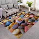 3D Stone Pattern More Design Various Size Crystal Velvet Area Rug Center Carpet