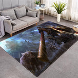 3D Cartoon Character Game Movie Scenes Area Rug Living Room Crystal Velvet Rectangle Carpet