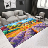 Painting Pattern More Design Crystal Velvet Floral Area Rug Center Carpet