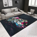 Cartoon Pattern Creative Design Various Size Crystal Velvet Area Rug Rectangle Carpet