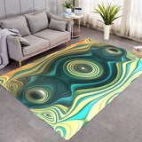 3D Abstract Stripe Pattern Various Size Crystal Velvet Area Rug Center Carpet