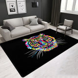 Cartoon Animal Pattern More Design Crystal Velvet Area Rug Rectangle Carpet