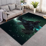 3D Movie Scenes Cartoon Character Game Pattern Area Rug Crystal Velvet Rectangle Carpet