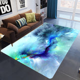 3D Cloud Pattern Various Size Crystal Velvet Area Rug Rectangle Carpet