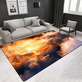 3D Cloud Pattern Various Size Crystal Velvet Area Rug Rectangle Carpet