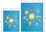 Kid's Rug Bedroom/Playroom Innovative Design Universe/Road Map Play & Learning Fun Carpet