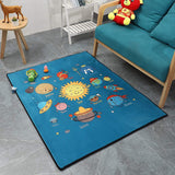 Kid's Rug Bedroom/Playroom Innovative Design Universe/Road Map Play & Learning Fun Carpet