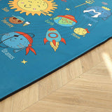 Kid's Rug Bedroom/Playroom Innovative Design Universe/Road Map Play & Learning Fun Carpet