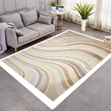 3D Abstract Stripe Pattern Various Size Crystal Velvet Area Rug Center Carpet