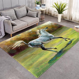 Horse Pattern More Design Crystal Velvet Area Rug Rectangle Carpet