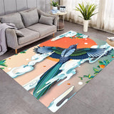 Cartoon Pattern Creative Design Various Size Crystal Velvet Area Rug Rectangle Carpet