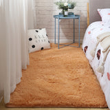 Soft Fluffy Plush Solid Color Area Rug Living Room Bedroom Carpet